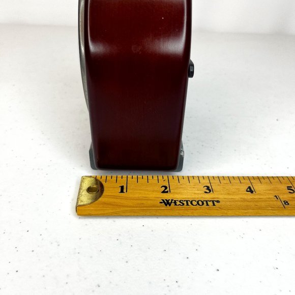 Fossil Mantel Desk Clock WWII Fighter Plane P-47 Thunderbolt Wooden Body AA Batt - Picture 8 of 12